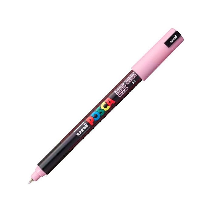 Posca Marcador Pc-1Mr No Permanente Punta Extrafina 0.7 mm Rosa Claro