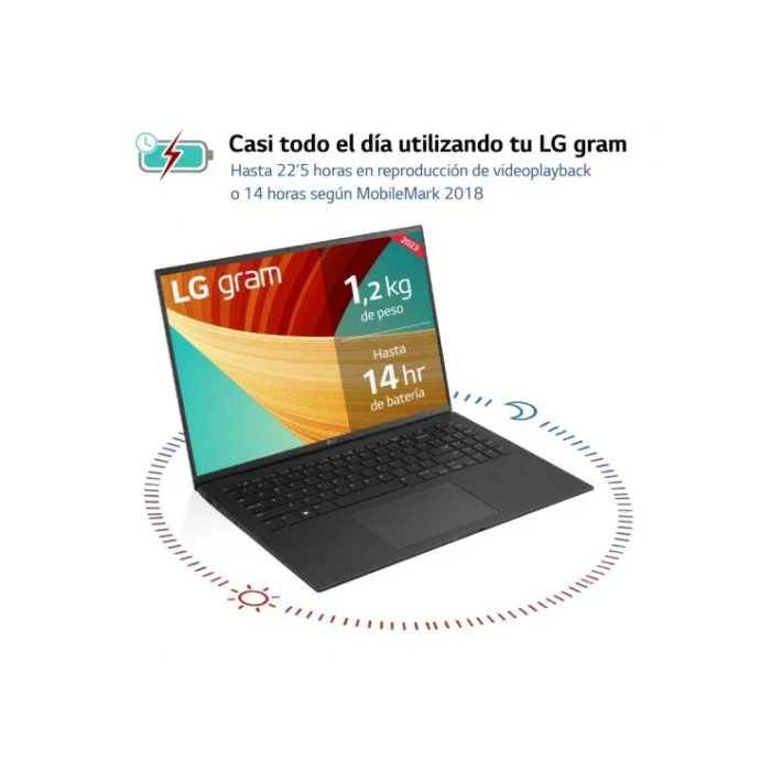 Laptop LG 17Z90R-E.AD75B Qwerty Español 4