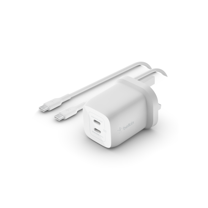 Cargador de Pared Belkin WCH013VF2MWH-B6 Blanco 65 W