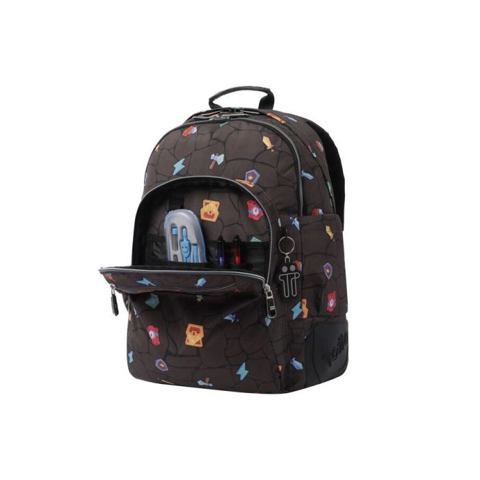 Mochila Escolar Estampado Videojuego - Crayoles Totto MA04ECO029-2210N-3Y7 4