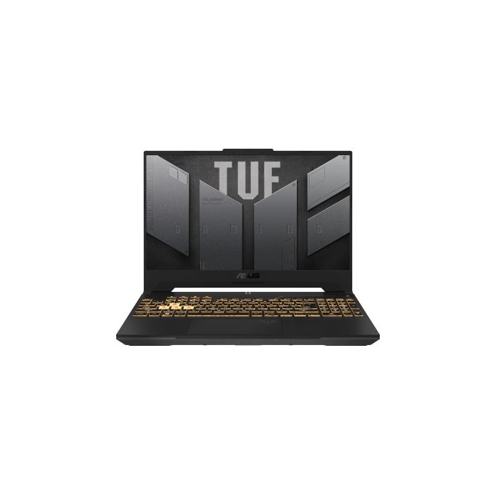 ASUS TUF Gaming F15 TUF507ZU4-LP110 - Portátil Gaming de 15.6" Full HD 144Hz (Core i7-12700H, 16GB RAM, 512GB SSD, NVIDIA GeForce RTX 4050 6GB, Sin Sistema Operativo) Gris Meca - Teclado QWERTY español