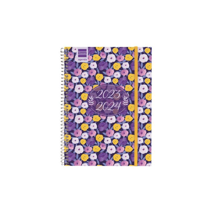 Agenda Escolar 2023-2024 4º 155X212 Semana Vista Horizontal Secundaria Lilac Finocam 634204624 4