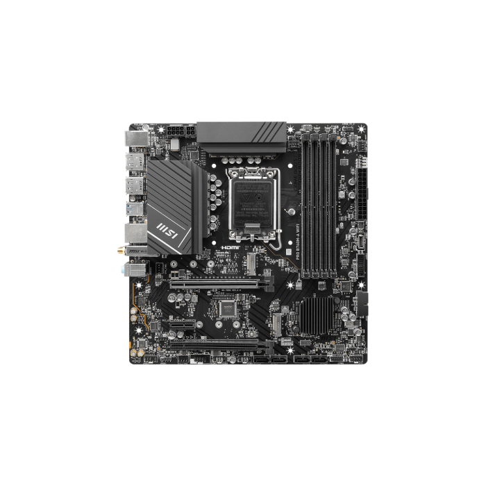 MSI MB PRO B760M-A WiFi Intel B760 LGA 1700 micro ATX 1