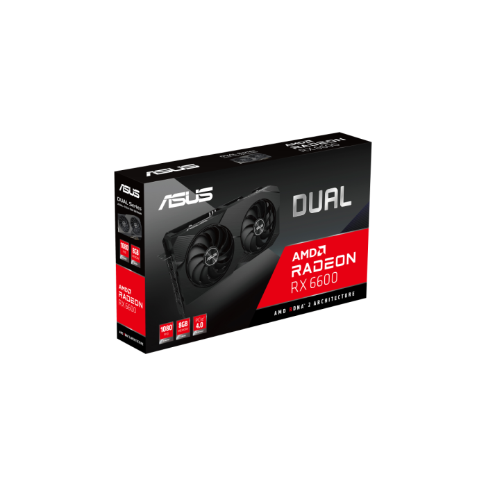 ASUS Dual -RX6600-8G-V2 AMD Radeon RX 6600 8 GB GDDR6 9