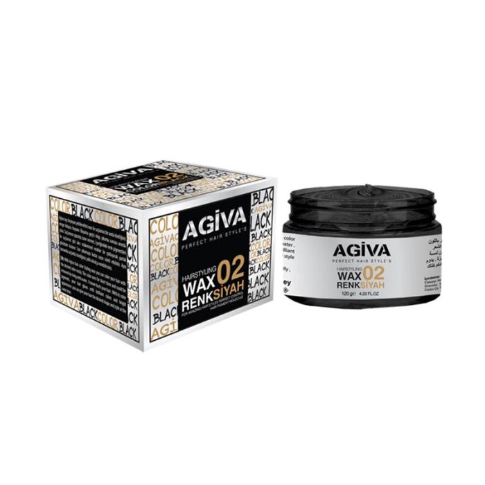 Agiva Hairpigment Wax 02 Color Black 120 gr Agiva