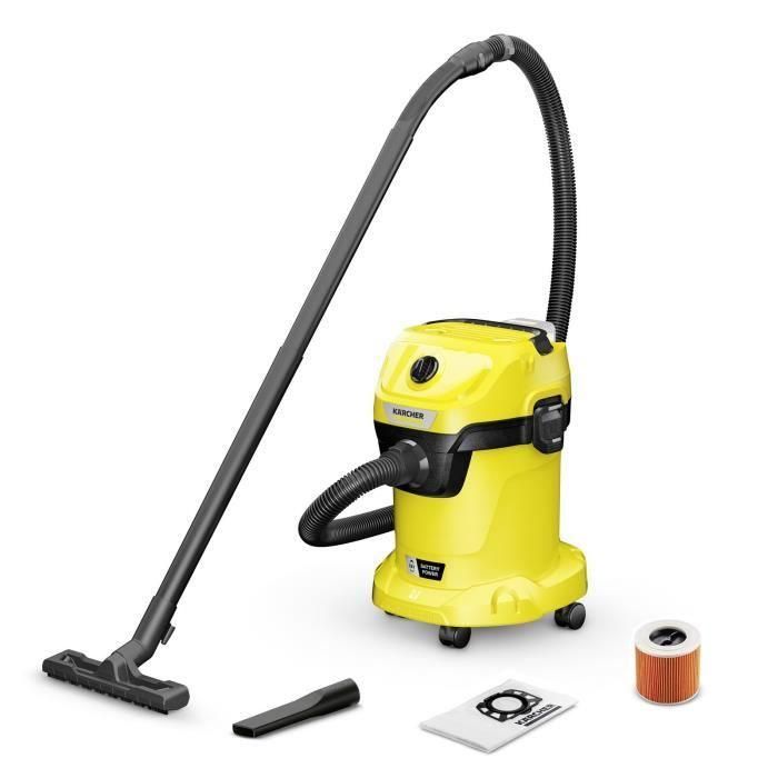Agua y aspiradora de polvo inalámbrico WD 3-18 V-17/20 (sin batería) Karcher Agua y aspiradora de polvo inalámbrico WD 3-18 V-17/20 (sin batería) Karcher