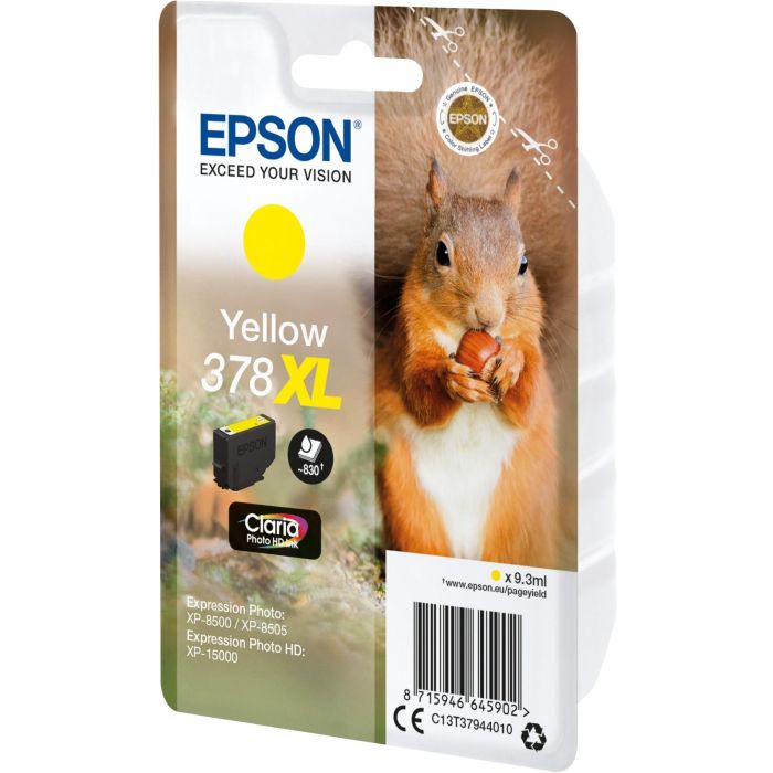 Epson Tinta Amarillo Claria Photo HD 378XL para XP-8500, XP-8505, XP-15000 1