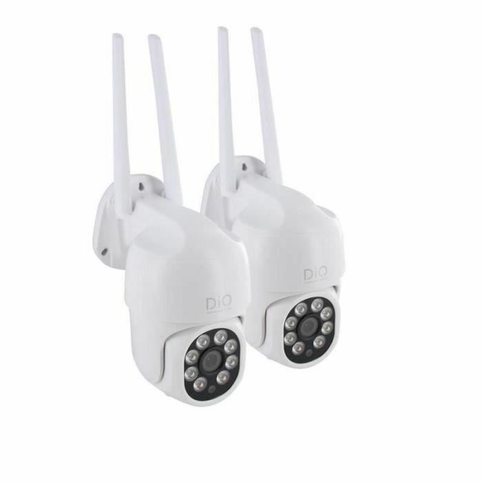 Dio Connected Home DIO5411478346999 - Cámaras de Vigilancia Exterior 4 MP con Rotación y Conexión Cable Doble Banda - Pack 2 Unidades 0 Dio Connected Home DIO5411478346999 - Cámaras de Vigilancia Exterior 4 MP con Rotación y Conexión Cable Doble Banda - Pack 2 Unidades 0