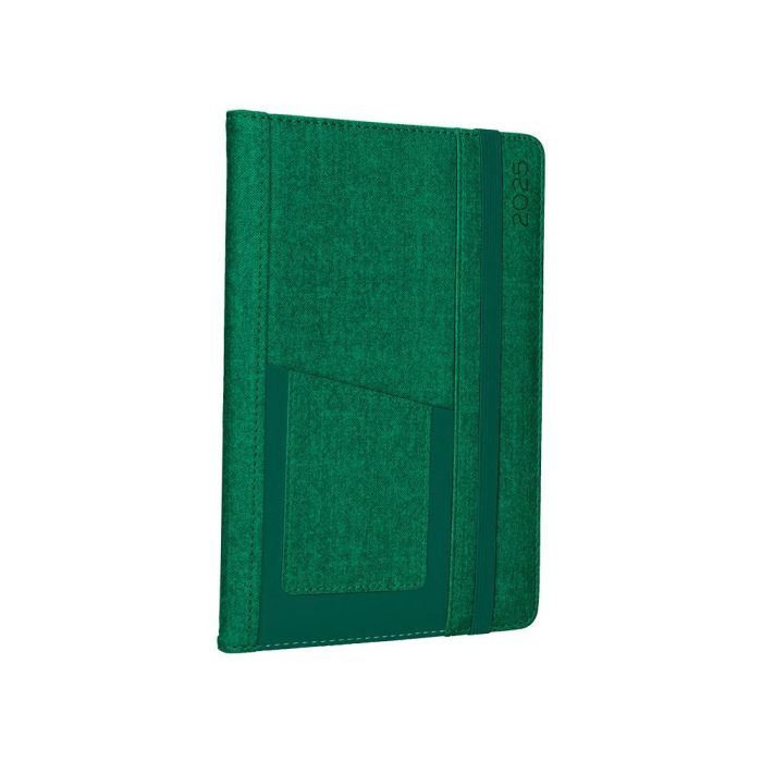 Agenda Encuadernada Liderpapel Saria A5 2025 Dia Pagina Color Verde Papel 70 gr 4