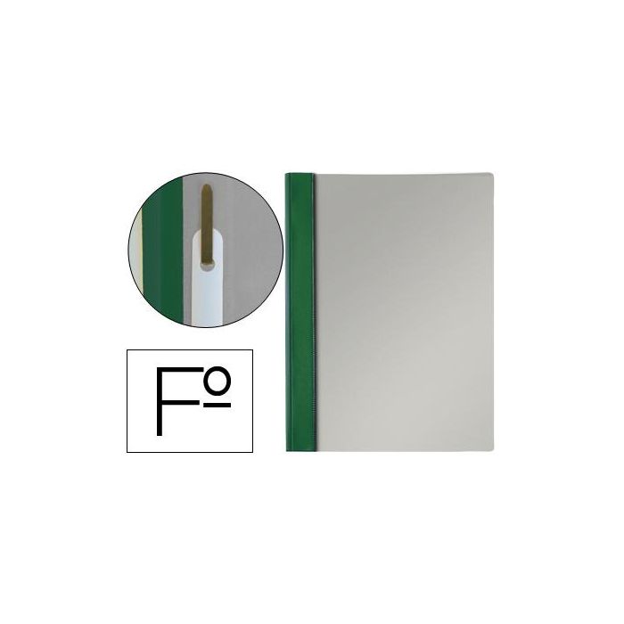 Carpeta Dossier Fastener Pvc Esselte Folio Verde 50 unidades