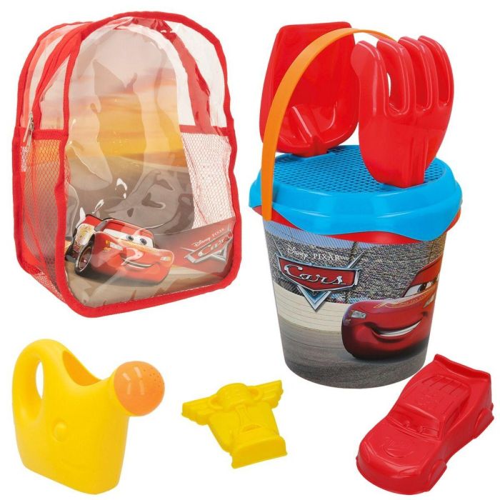 Set de Juguetes de Playa Cars Polipropileno (12 Unidades) 6 Set de Juguetes de Playa Cars Polipropileno (12 Unidades) 6