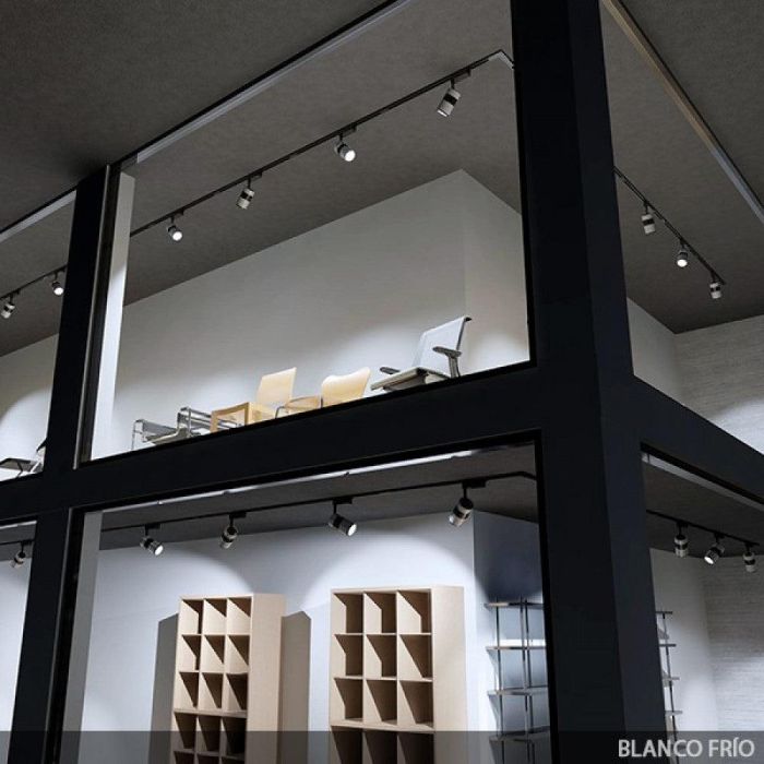 [PL-218050-CW-W] Foco de Carril LED Monofásico 20W 2000Lm 6000K CRI85 Orientable para Comercios Annabelle Blanco Mate 40.000H 3