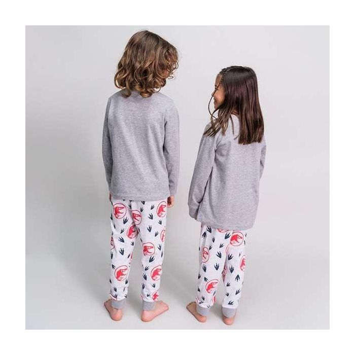 Pijama Infantil Jurassic Park Gris 6 Años 2
