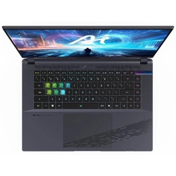 GIGABYTE AORUS 16X ASG-53ESC54SH Intel® Core™ i7 i7-14650HX Portátil 40,6 cm (16") WQXGA 16 GB DDR5-SDRAM 1 TB SSD NVIDIA GeForce RTX 4070 Wi-Fi 7 (802.11be) Windows 11 Home Negro 1