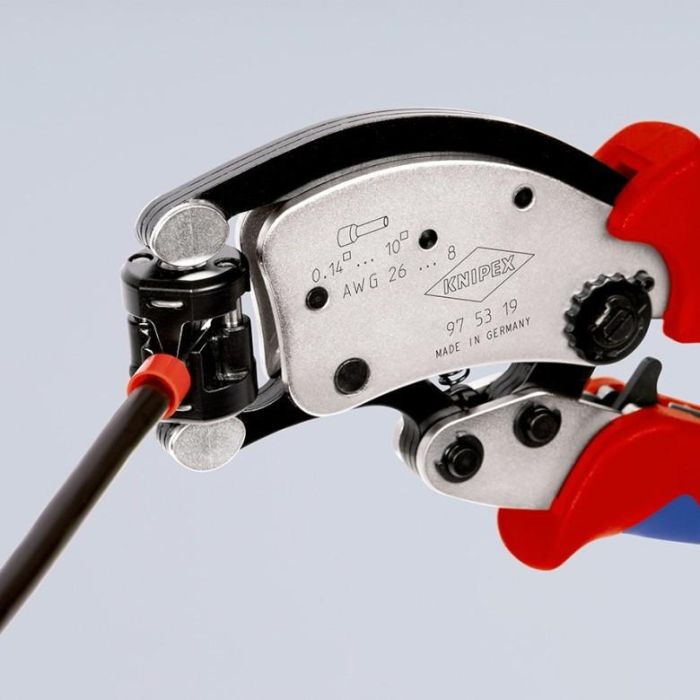 KNIPEX Twistor T Selbsteinst. Crimpzange f. Aderendhlsen 3 KNIPEX Twistor T Selbsteinst. Crimpzange f. Aderendhlsen 3
