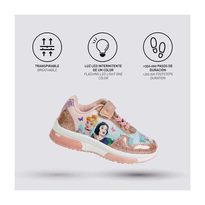 Cerdá T026 - Zapatilla deportiva con luces para niña (talla 26), color rosa, recomendada para +3 años 3 Cerdá T026 - Zapatilla deportiva con luces para niña (talla 26), color rosa, recomendada para +3 años 3