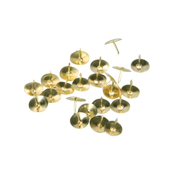 Q-connect Chincheta dorada caja de 120 unidades 2