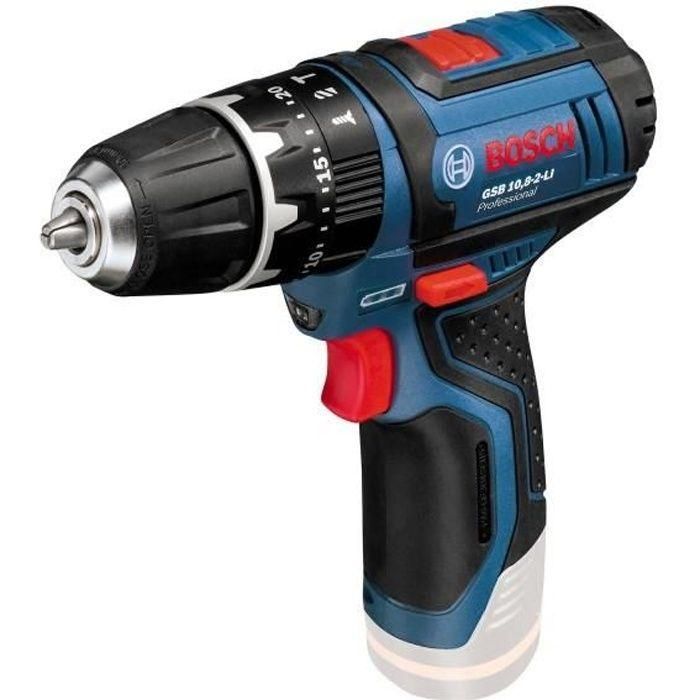 Bosch Professional Taladro-destornillador de impacto GSB 12V-15, sin batería - 06019B6901