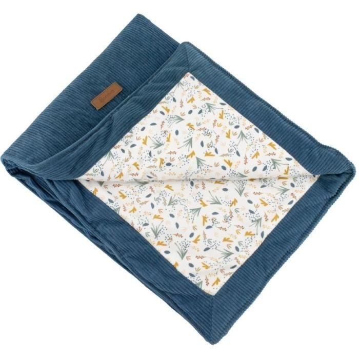 Domiva DOM3700948337769 Manta de doble cara Au Fil de l'Eau Indigo 75 x 100 cm Domiva DOM3700948337769 Manta de doble cara Au Fil de l'Eau Indigo 75 x 100 cm