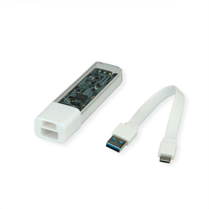 ROLINE Mobiler USB 3.2 Gen 1 Hub, 4fach, Typ A+C Anschlusskabel 2 ROLINE Mobiler USB 3.2 Gen 1 Hub, 4fach, Typ A+C Anschlusskabel 2