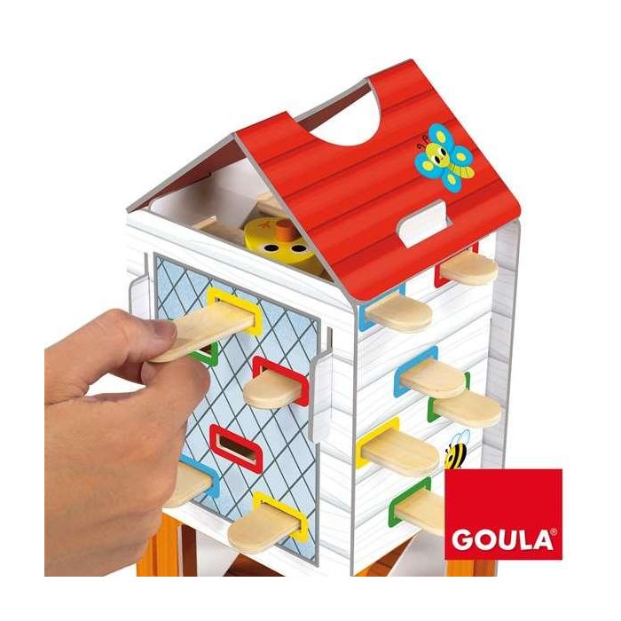 Goula Happy Chickens Juego de Habilidad de Madera para Niños de 3 a 5 Años Goula Happy Chickens Juego de Habilidad de Madera para Niños de 3 a 5 Años