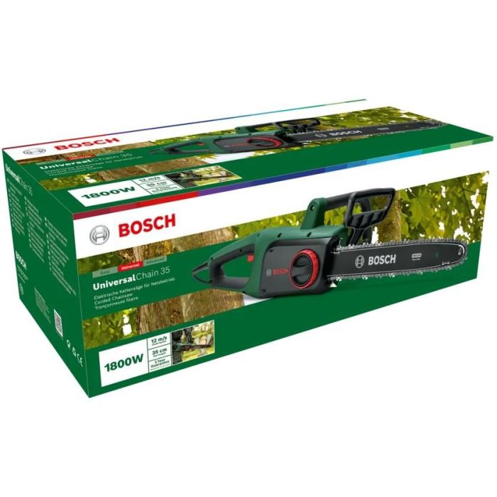 Bosch 0 600 8B8 303 Motosierra Eléctrica UniversalChain 35, 35 cm, 1800 W 1