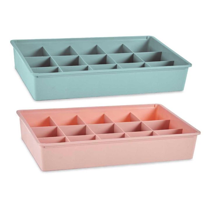 Organizador Cajon 15 Huecos Surtidos Col Rosa Verde Kipit 33X9CM (6 Unidades) 1 Organizador Cajon 15 Huecos Surtidos Col Rosa Verde Kipit 33X9CM (6 Unidades) 1