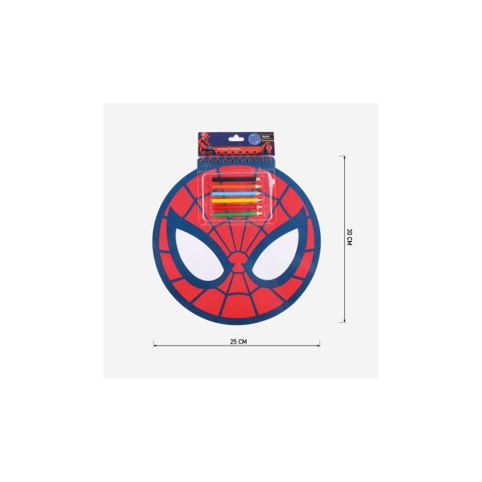 Set de Papelería Spider-Man Cuaderno Rojo (30 x 30 x 1 cm) 4