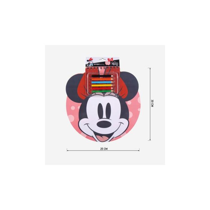 Set de Papelería Minnie Mouse Cuaderno (30 x 30 x 1 cm) 4