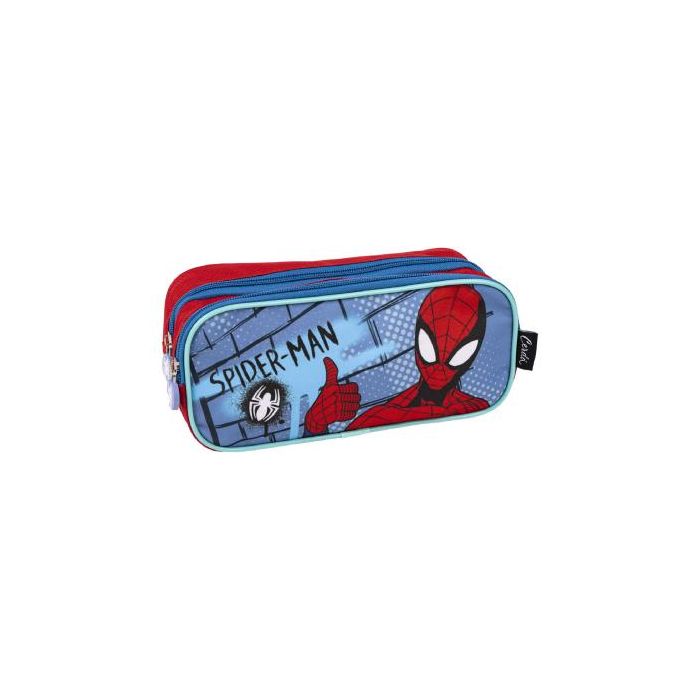 Portatodo Doble Spider-Man Rojo Azul 22,5 x 8 x 10 cm