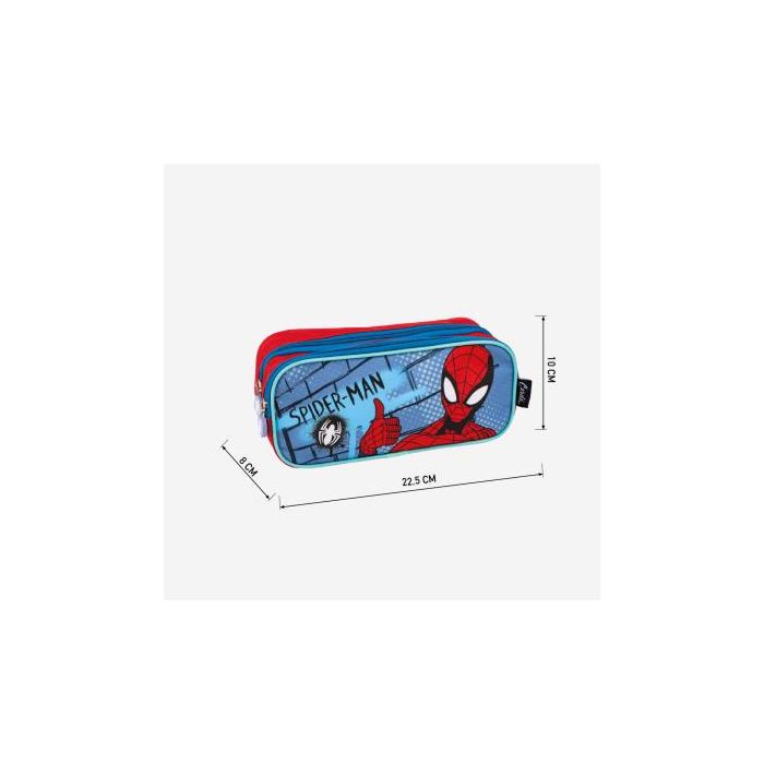 Portatodo Doble Spider-Man Rojo Azul 22,5 x 8 x 10 cm 3