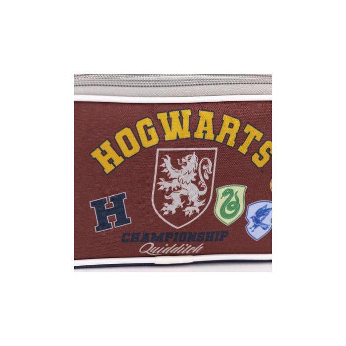 Portatodo Doble Harry Potter Howarts 22,5 x 8 x 10 cm Rojo Azul oscuro 2