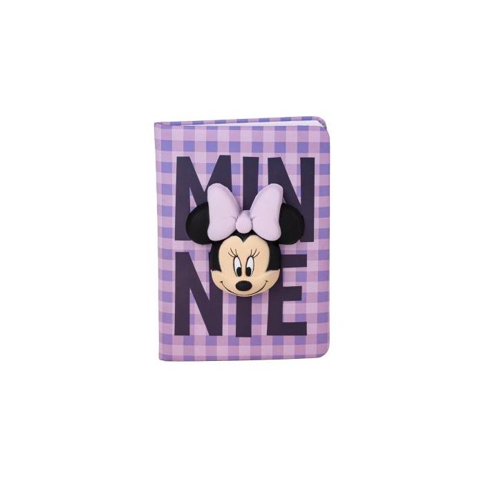 Cuaderno de Notas Minnie Mouse SQUISHY Lila 18 x 13 x 1 cm