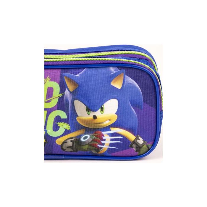 Portatodo Doble Sonic Azul 22,5 x 8 x 10 cm 2