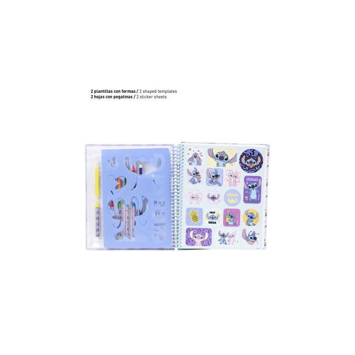 Album Actividades Coloreable Stitch Azul Claro 3
