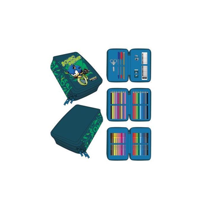 Plumier Con Accesorios Sonic Prime 12.5 X 6.5 X 19.5 Cm