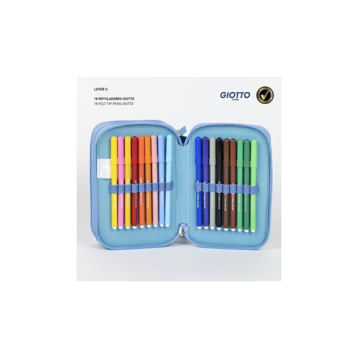 Plumier Con Accesorios Giotto Stitch Lila 4