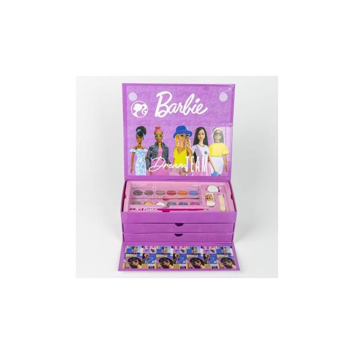 Set Papelería Coloreable Maletín Barbie Rosa 5