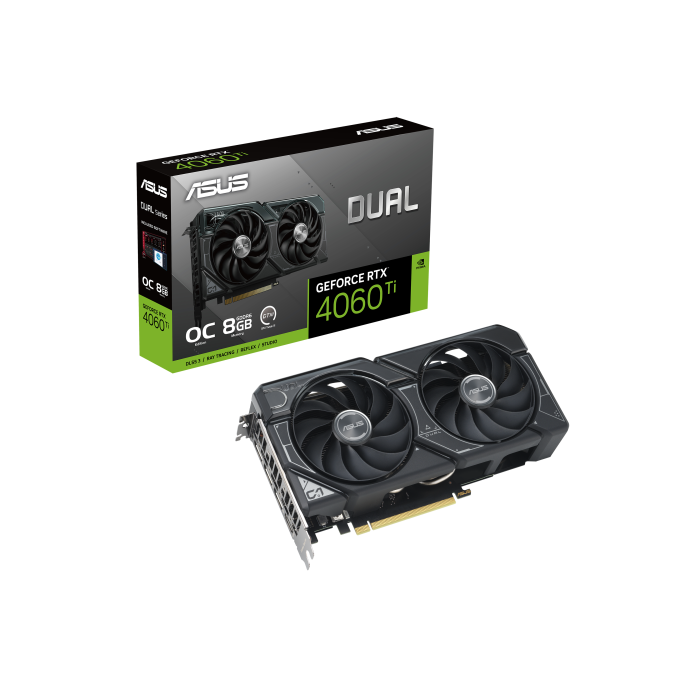 ASUS Dual -RTX4060TI-O8G NVIDIA GeForce RTX 4060 Ti 8 GB GDDR6 11