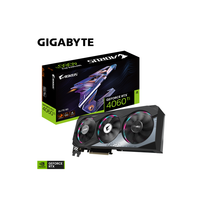 Gigabyte AORUS GeForce RTX 4060 Ti ELITE 8G NVIDIA 8 GB GDDR6 1