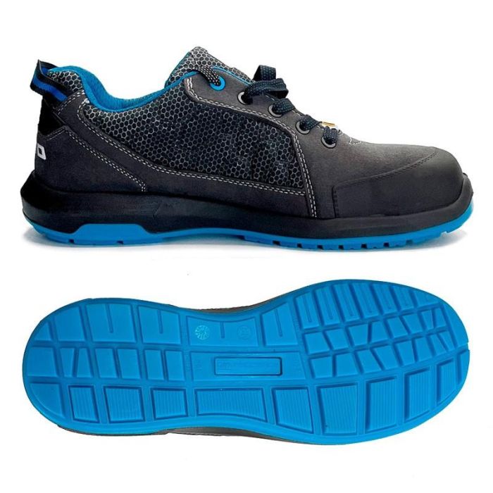 Zapatillas De Trabajo Seguridad S1P Pro Sport Talla 48 gris-Azul Omp Meccanica OMPS90014817 4