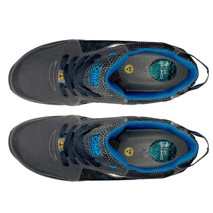 Zapatillas De Trabajo Seguridad S1P Pro Sport Talla 48 gris-Azul Omp Meccanica OMPS90014817 7