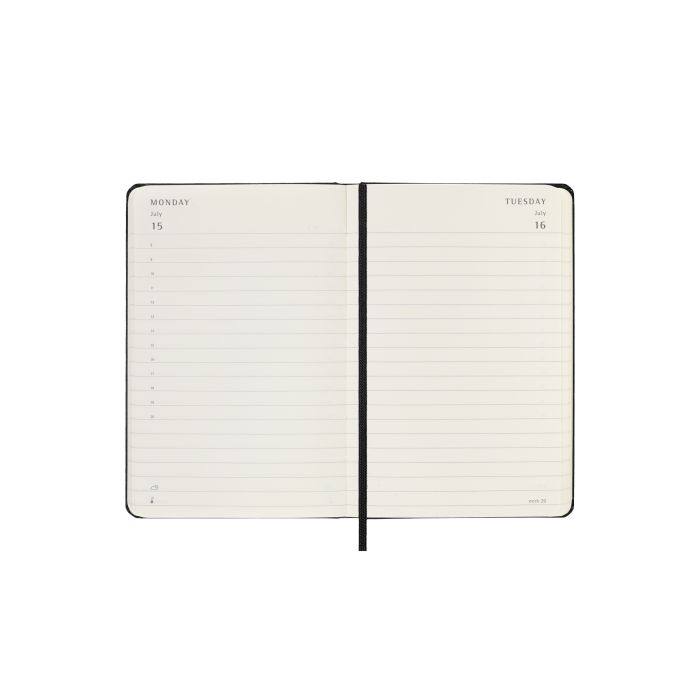 AGENDA 2024 TAPA DURA 12 MESES DIARIA P (9 x 14 CM) NEGRA MOLESKINE DHB12DC2Y24 4