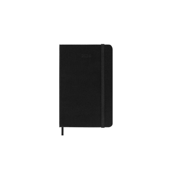 AGENDA 2024 TAPA DURA 12 MESES DIARIA P (9 x 14 CM) NEGRA MOLESKINE DHB12DC2Y24 6