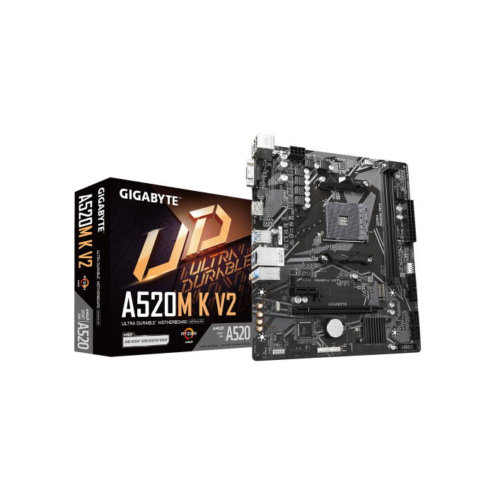 Gigabyte A520M K V2 placa base AMD A520 Zócalo AM4 micro ATX 4