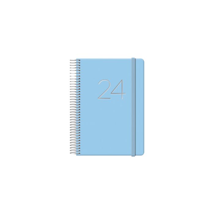 Agenda GLOSS DOHE 2024 Anual Azul 12,5 x 18 cm 1