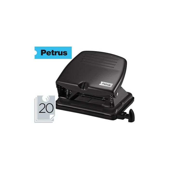 Taladrador Petrus 65 Color Negro Capacidad 20 Hojas