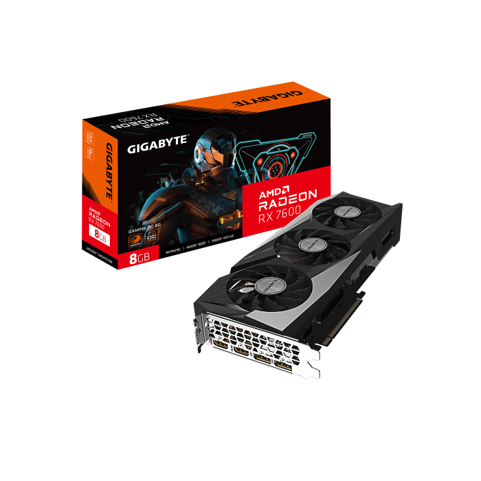 Gigabyte Radeon RX 7600 GAMING OC 8G AMD 8 GB GDDR6
