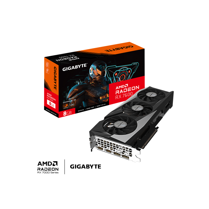 Gigabyte Radeon RX 7600 GAMING OC 8G AMD 8 GB GDDR6 1