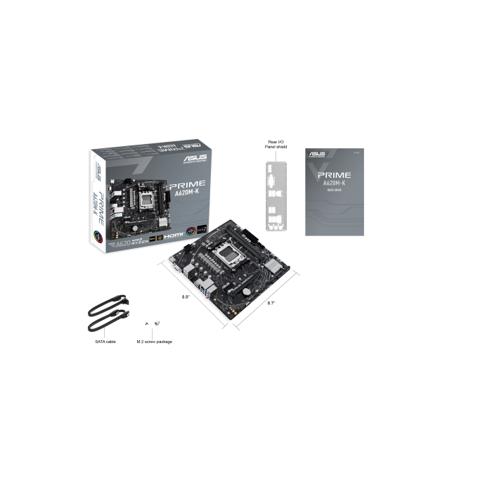 ASUS PRIME A620M-K AMD A620 Zócalo AM5 micro ATX 6